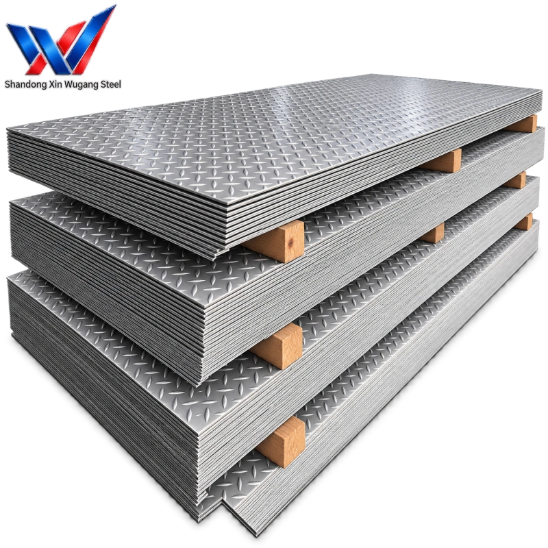 Diamond Pattern Stainless Steel Checkered Plate | High Friction Anti Slip Diamond Tread Plate
