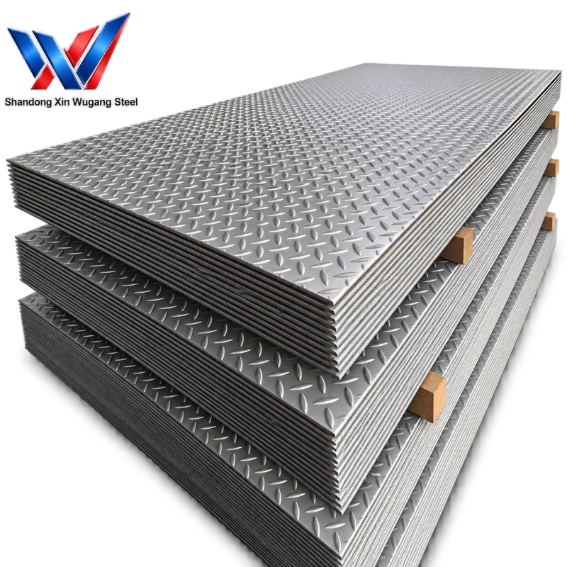 Perforated Pattern Stainless Steel Checkered Plate | Anti Slip Perforated Chequer Plate