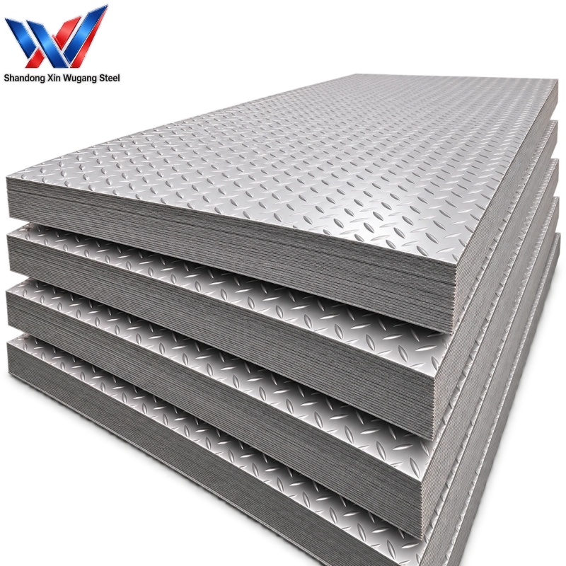 5-Bar Stainless Steel Checkered Plate | Anti Slip 5 Bar Tread Plate