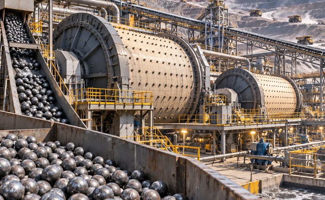 Large-Scale Mining SAG and Ball Mills。