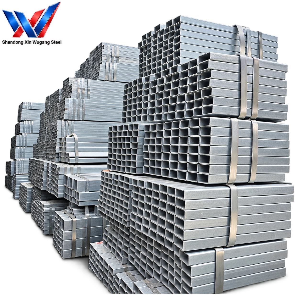 Q195 Galvanized Square Rectangular Steel Pipe | GB/T 6728 SHS RHS Hollow Section